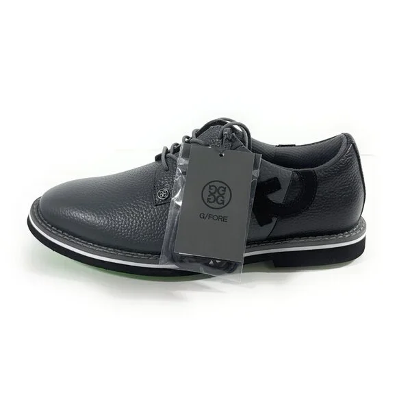 G/FORE Mens Gallivanter Pebble Leather Two Tone Charcoal Golf Shoes Sz 9.5 NWOB